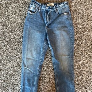 Abercrombie high rise mom jean